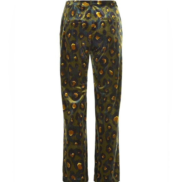 Nymph Velvet Trouser Pants Funky Grunge Straight Leg High Rise Eclectic Rare Med - Picture 2 of 8